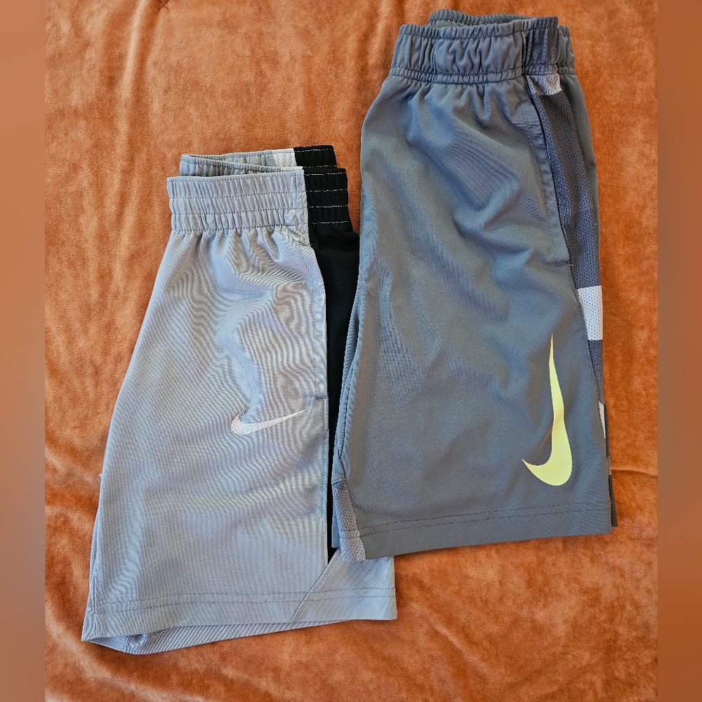 Nike Boys' Grey Athletic Shorts - 2-Pack